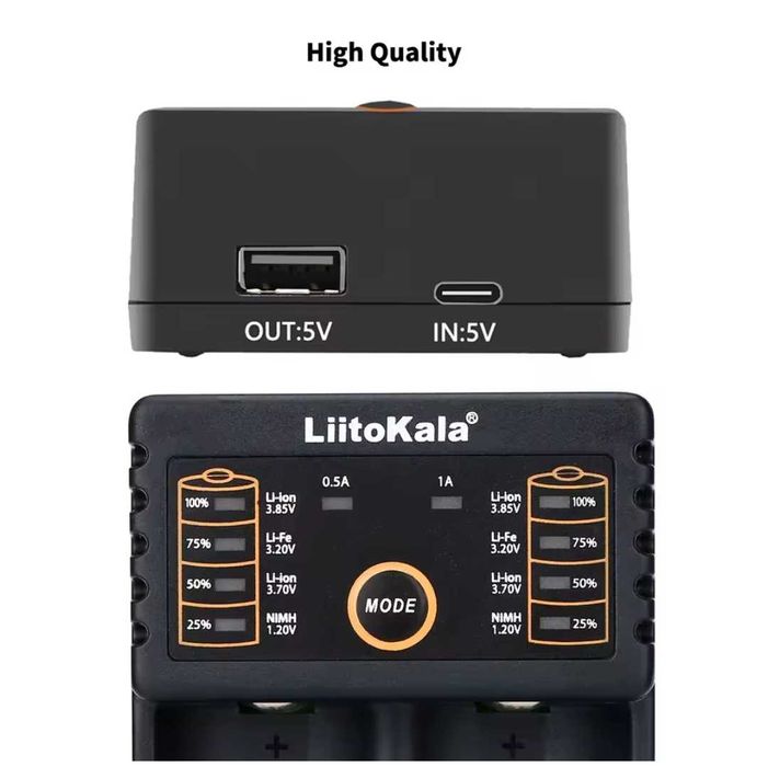 зарядка акумулятор 18650 liitokala lii 202 літокала