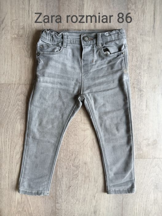 Spodnie jeansy rurki Zara dla chłopca rozmiar 86