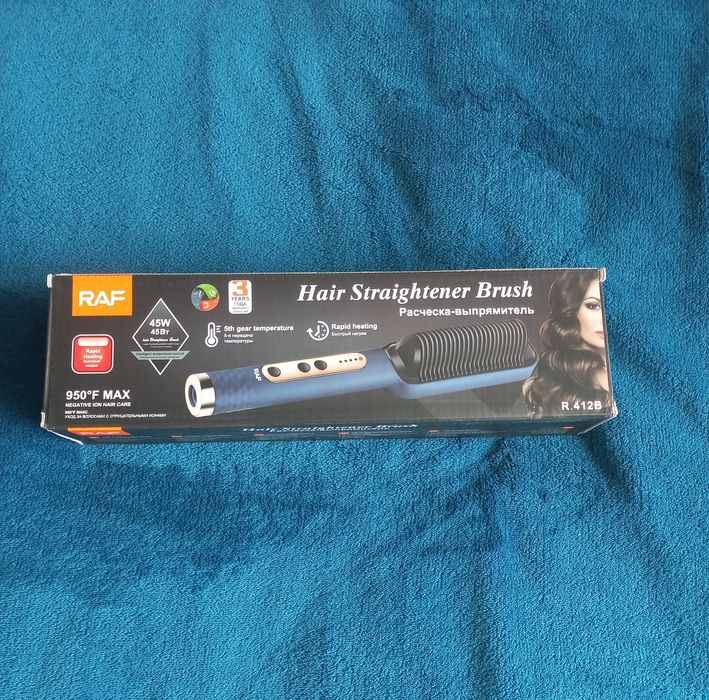 RAF Hair Straightener Brush — ідеально гладке волосся без зусиль!