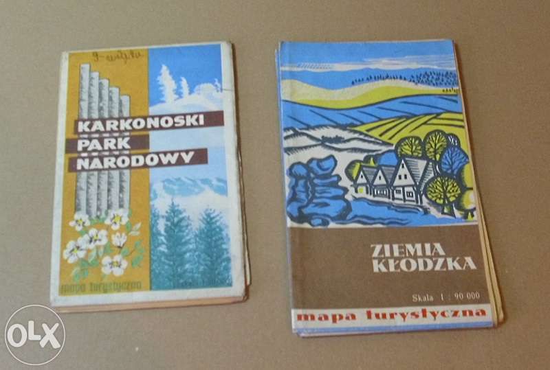 Mapy - Polska Węgry Mazury Karkonosze - Zestaw