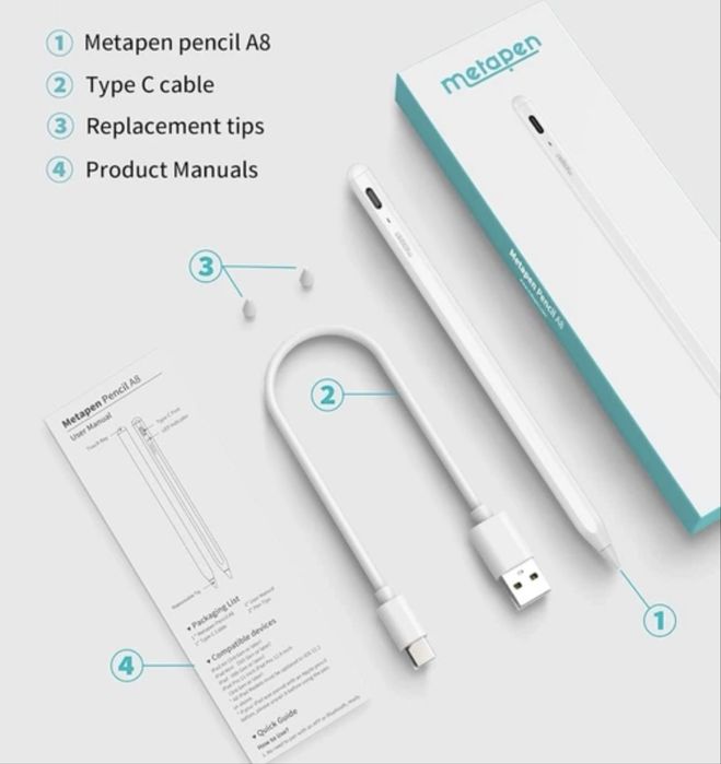 Стилус Metapen A8 для iPad 2018-2024 p, 399 грн.