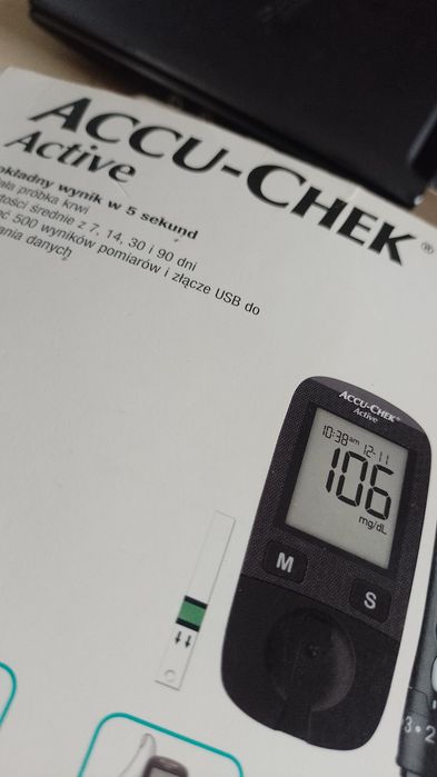 Glukometr accu -chek active sprawne