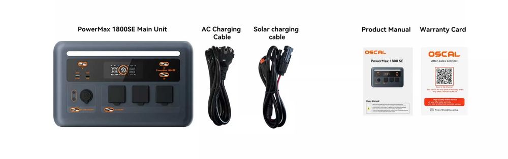 ••• Зарядна станція Oscal Powermax 1800SE • Магазин • Гарантія