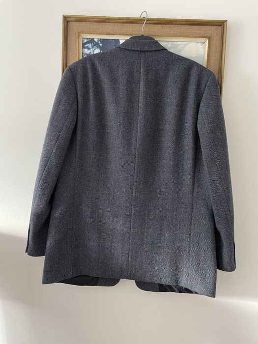 Piękna  marynarka męska wełniana, tweed, L/XL, 100% wełna Woolmark