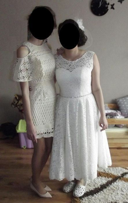 Krótka suknia ślubna