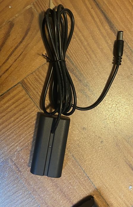 Kit carregador bateria DV + 2 baterias + adaptador corrente