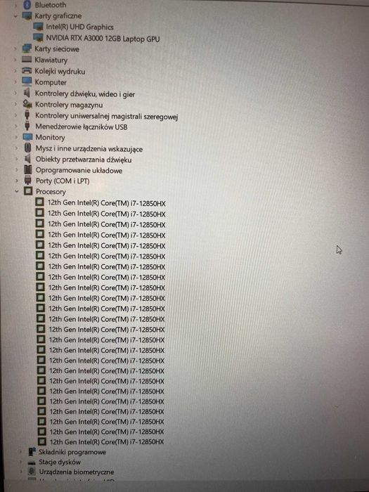 Laptop Lenovo P16 G1 i7 12850HX 32GB 1TB Ssd grafika RTX3000 12GB