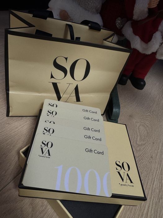 Сертификат  подарочный Sova номиналом 5000 грн