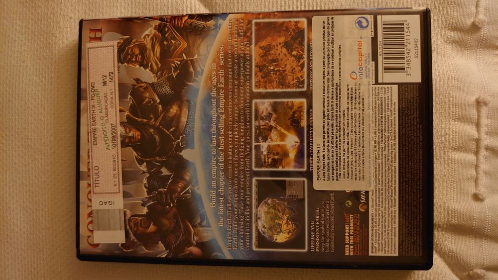 Vendo jogo Pc Empire Earth