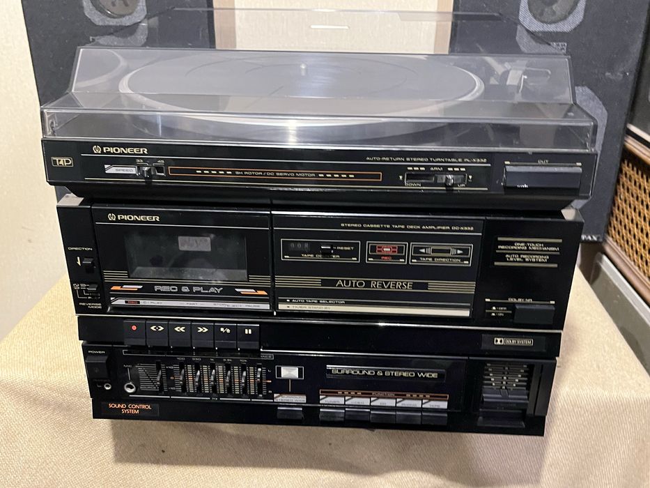 Японский проигрыватель винила + усилитель+дека PIONEER X33Z + акустика