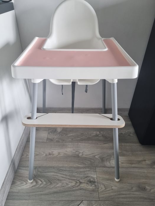 Krzesełko do karmienia ikea antilop z podnóżkiem