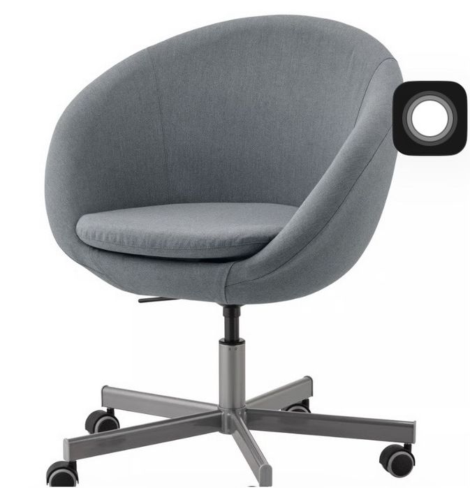 Cadeira Ikea Skruvsta cinzenta