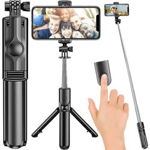 Kijek do selfie / statyw 2w1 z pilotem Bluetooth