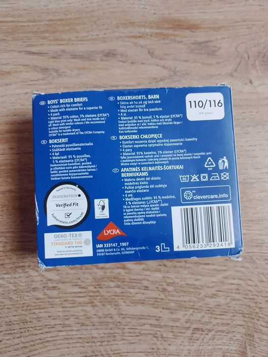 Bokserki lupilu 110/116
