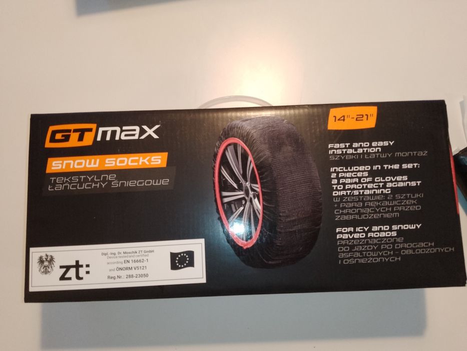 Łańcuchy śniegowe tekstylne uniwesalne