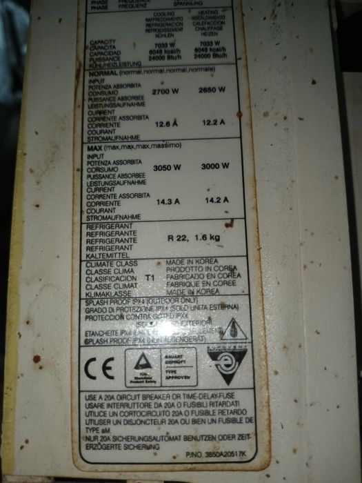 Placa electrónica máquina interior LG
