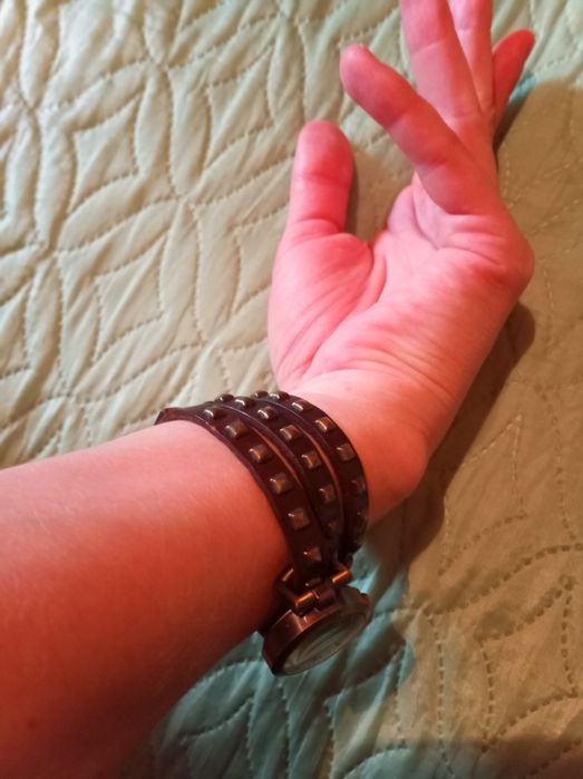 Годинник наручний шкіряний ремінь