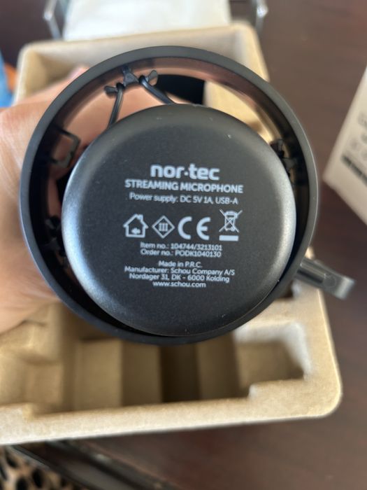 Microfone de Streaming nor-tec – Como Novo!