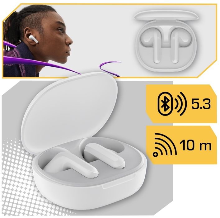 Słuchawki bezprzewodowe XIAOMI REDMI BUDS 4 LTE lekkie wodoodporne PRO