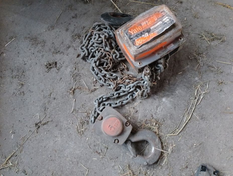 Wyciągarka łańcuchowa, wielokrążek,podnośnik warsztatowy