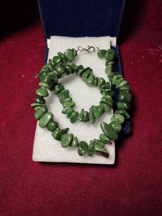 Винтажное колье "Анжелика", 45 см, авантюрин, из Франции