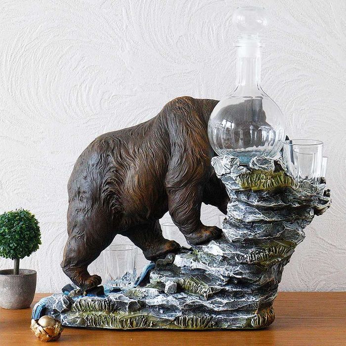 Штоф с посудой для водки Медведь: 2 700 грн. - Предметы искусства Киев ...