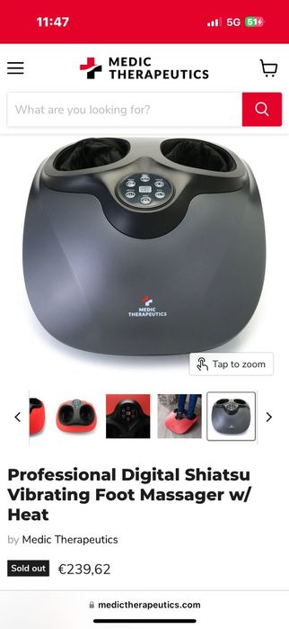 Massajador de pés novo