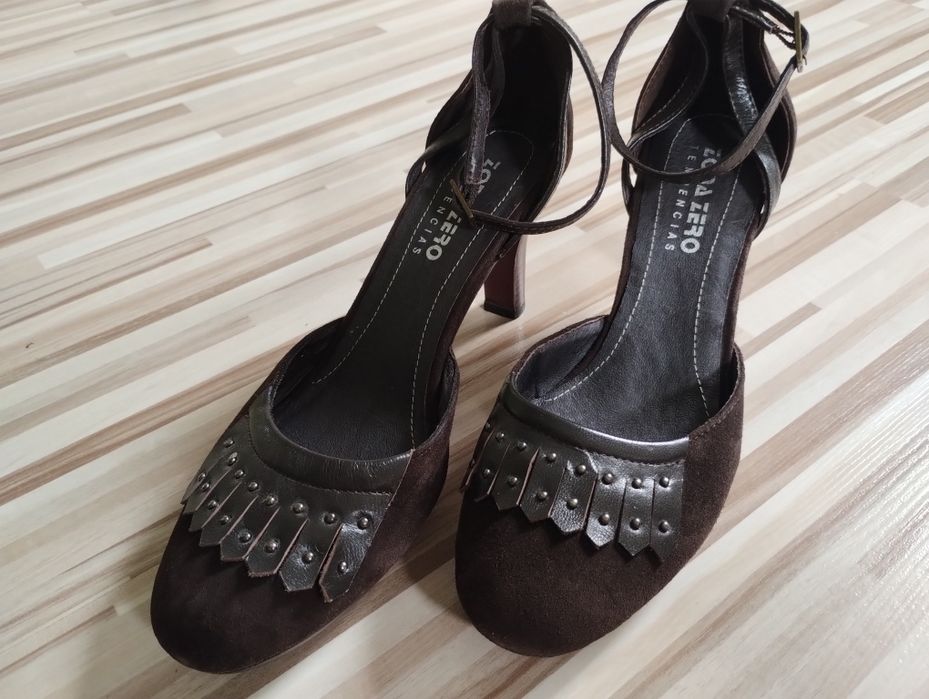 Sandały skórzane zamszowe ZonaZero rozm. 37