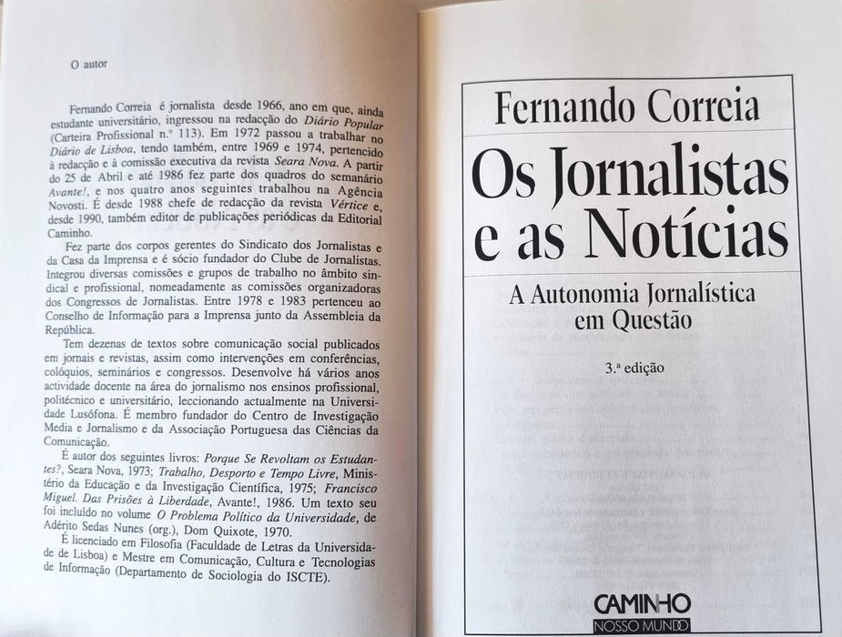 Os Jornalistas e as Notícias - A Autonomia Jornalística em Questão