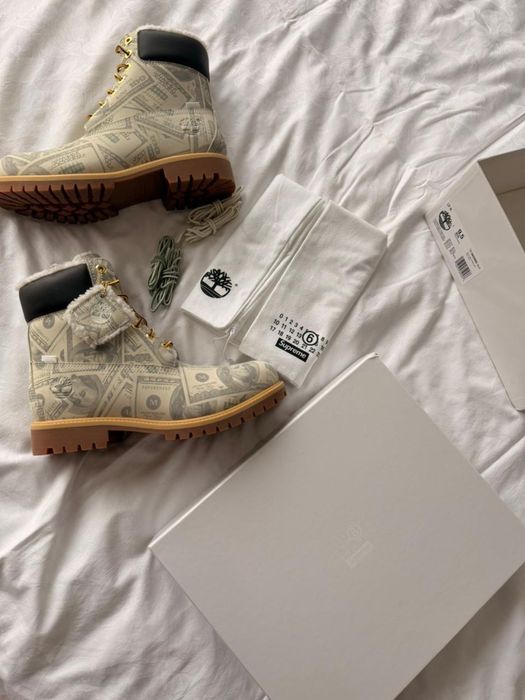 Ботінки Supreme x Maison Margiela x Timberland 100 dollars Limi Edit