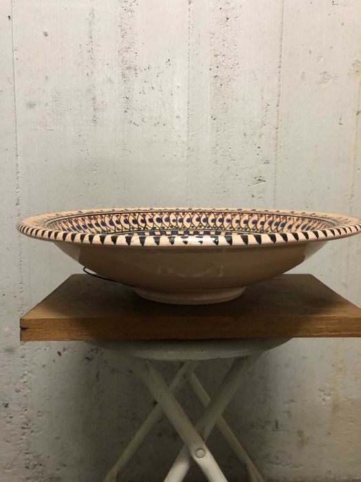 Taça grande em Faiança Decorativa
