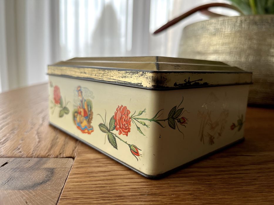 Puszka Pudełko na herbatę Niemeyer Holland Lata 1950/60 r.