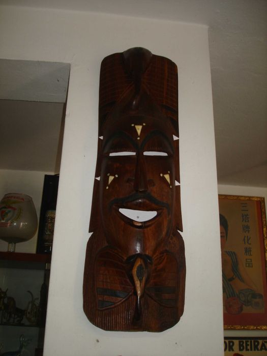 Rostos abstrato Esculpido em madeira Africana