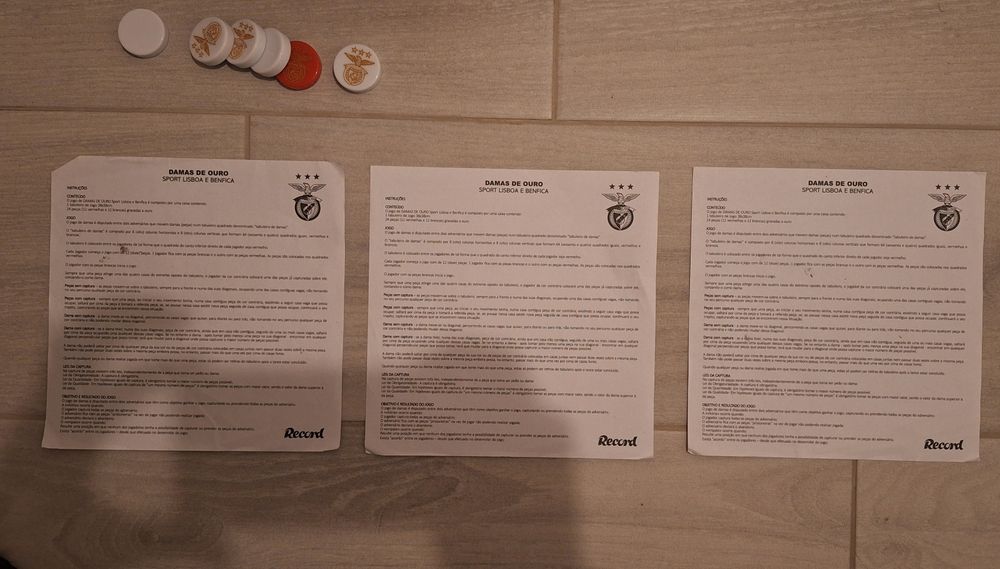 Jogo Damas SL Benfica