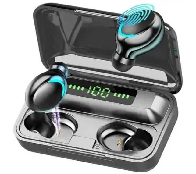 Бездротові bluetooth навушники True Wireless F9-5 TWS з вбудованим Power Bank, вакуумні навушники