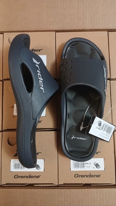 Шльопанці Rider Bay Black/Blue колекція 2026