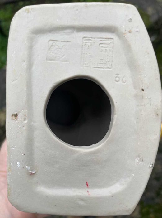 Busto de Mao Tsé-Tung em louça vidrada