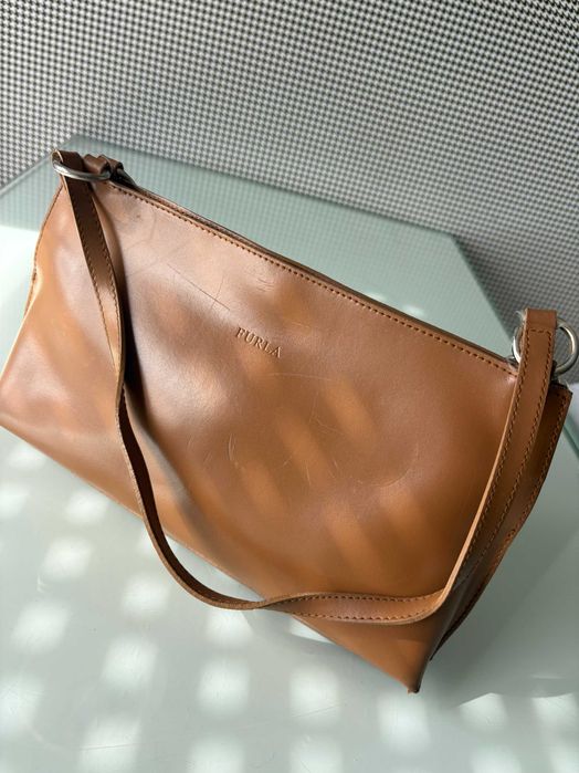 Mala Furla Camel Autêntica
