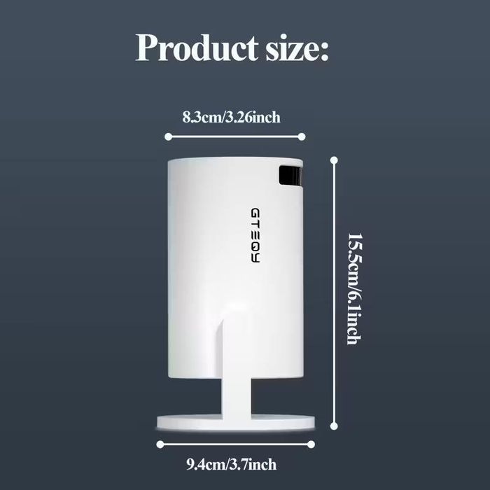 Міні-проєктор GTEQY HD з USB, вбудованим динаміком і пультом