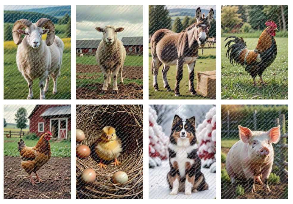 Картки "Свійські тварини" та "Домашні улюбленці"  (ЕЛЕКТРОННІ)