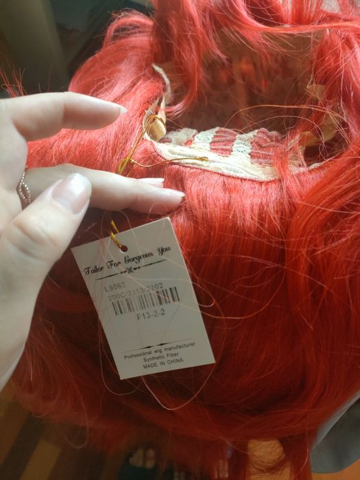 Wig Diluc Genshin Impakt cosplay