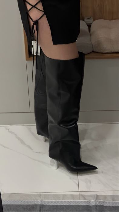 Високі чоботи труби h&m 40 розмір