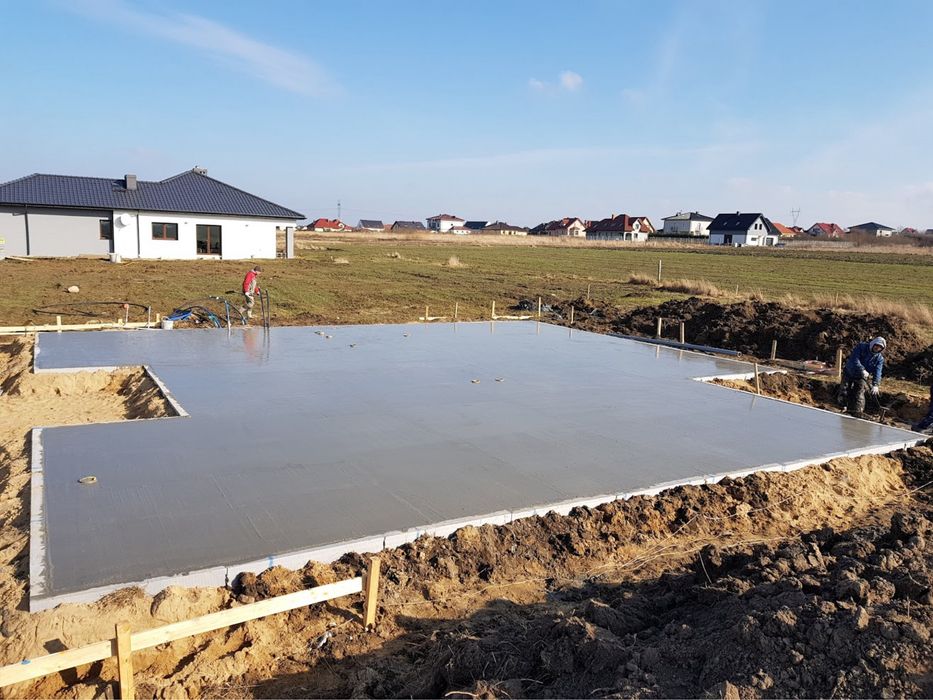 Płyty fundamentowe pod domy szkieletowe, garaże, tarasy inne budynki