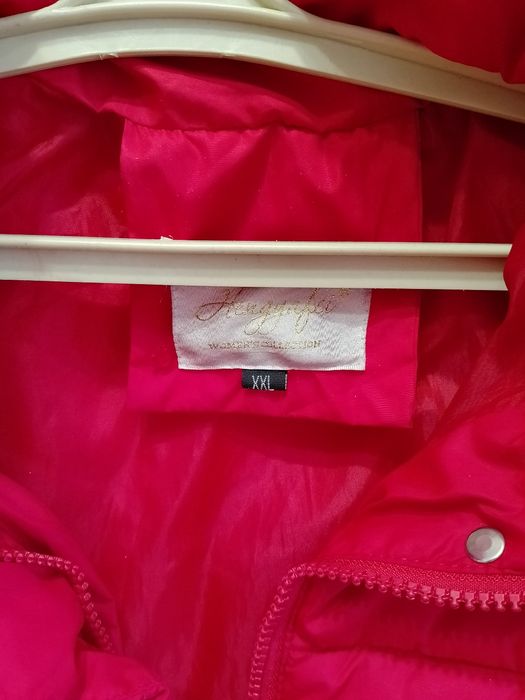 Пальто червоне розмір XXL