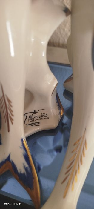 Estátua de Porcelana Golfinhos