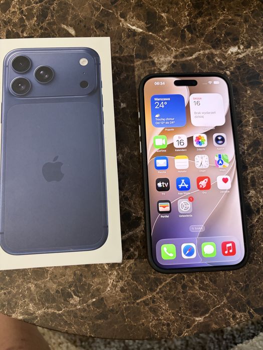 Iphone 17 pro max 256 gb niebieski