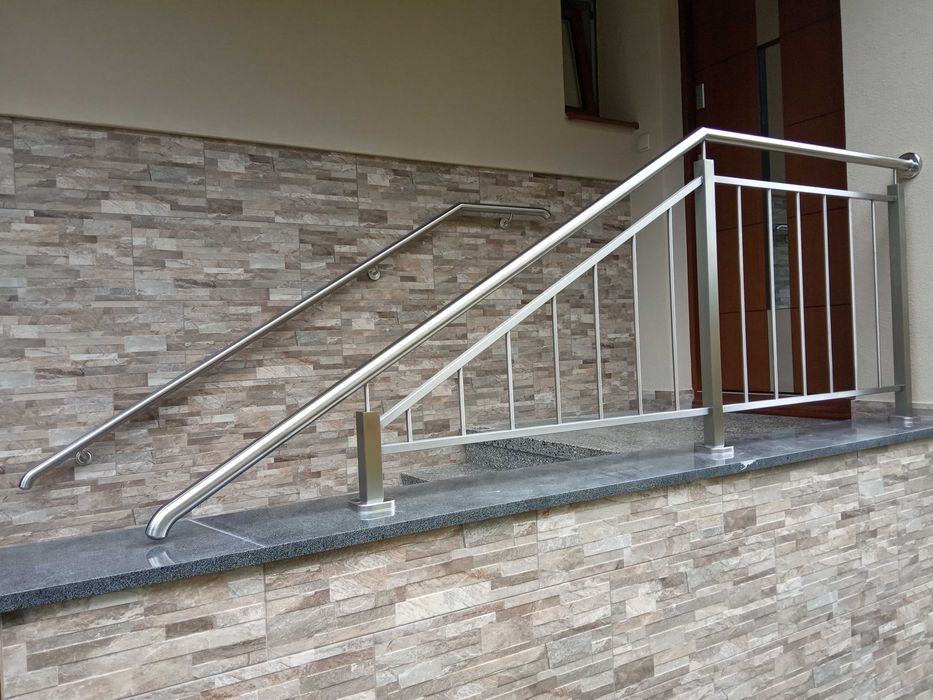 Balustrady nierdzewne barierki ze stali nierdzewnej inox nierdzewka schody balkon taras