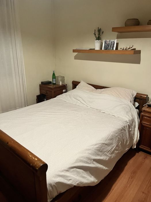 Cama Oriental - Madeira Maciça Natural