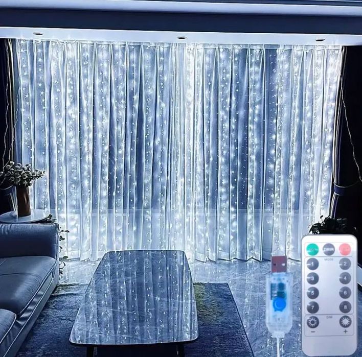 Гірлянда штора 6*3 метра