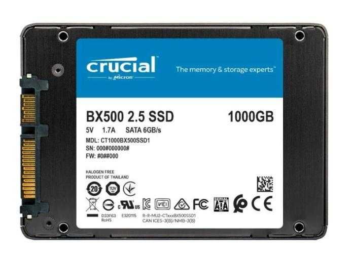 Накопичувач SSD 2.5" 1TB Micron (CT1000BX500SSD1)